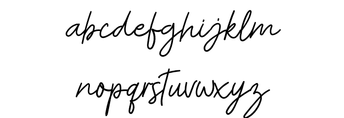 Black Colnes Font LOWERCASE
