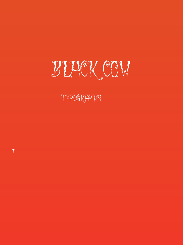 Black Cow Poster