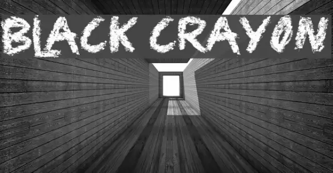 Black Crayon Font examples