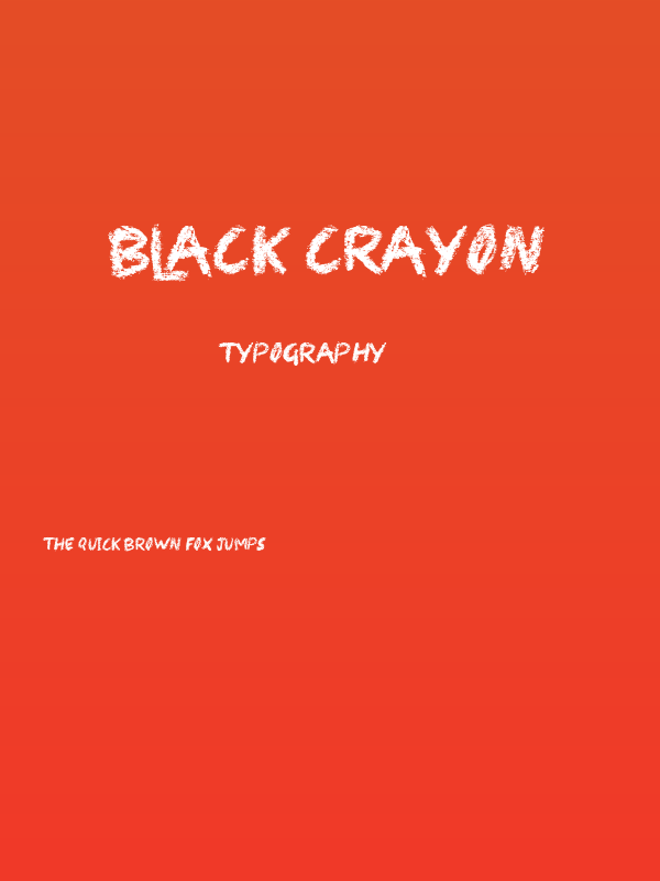 Black Crayon Poster