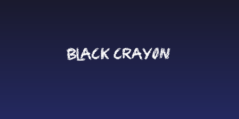 Black Crayon Social Header