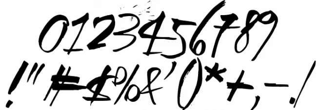 Black Crow King 2 Font OTHER CHARS