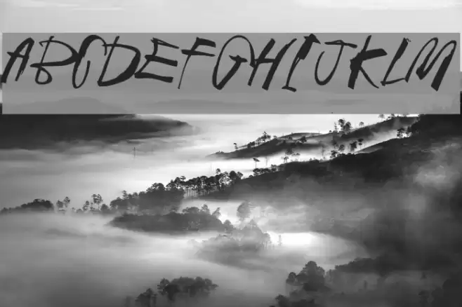 Black Crow King 2 Font examples