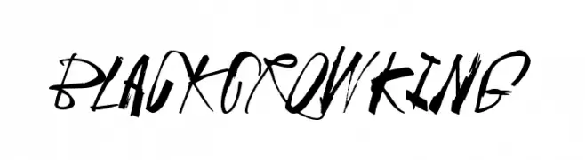 Black Crow King  Free Fonts Download