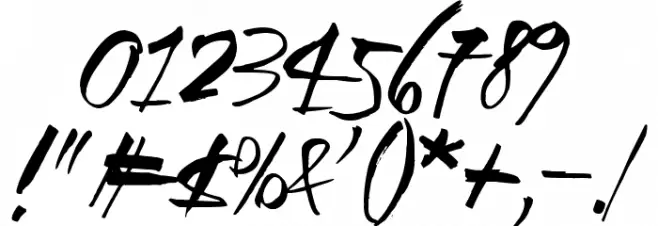 Black Crow King Font OTHER CHARS