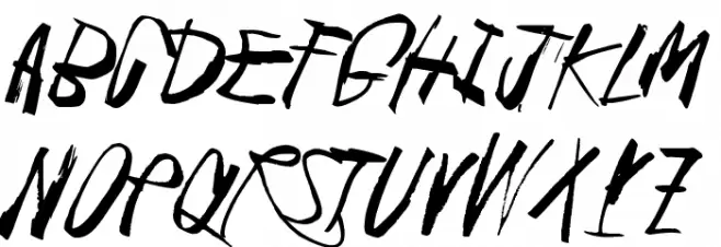 Black Crow King خط أحرف صغيرة