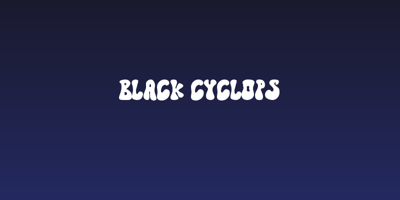 Black Cyclops Social Header