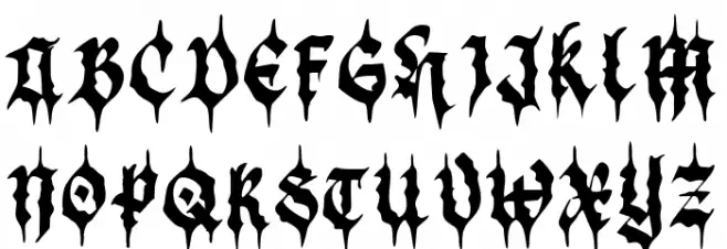 Black Demon Polices MAJUSCULES