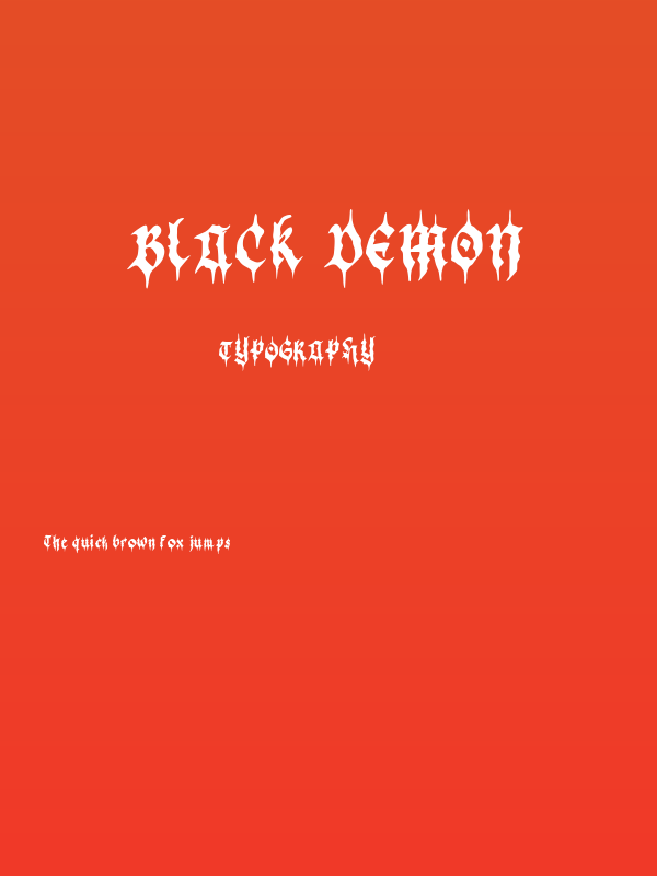 Black Demon Poster