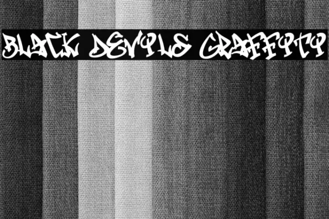 Black Devils Graffiti Font examples