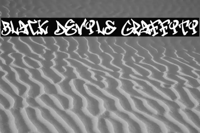 Black Devils Graffiti Font examples