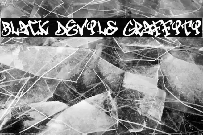 Black Devils Graffiti Font examples