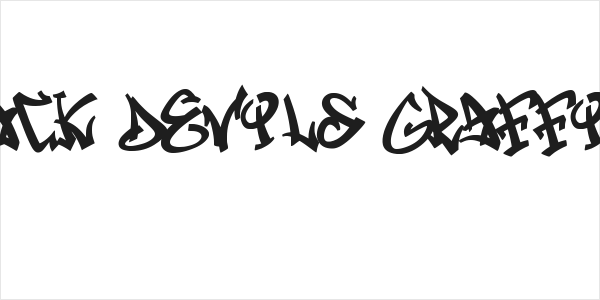 Black Devils Graffiti Logo