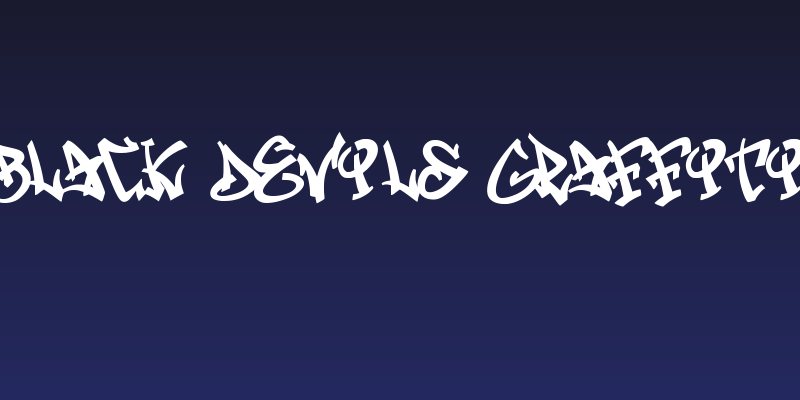Black Devils Graffiti Social Header