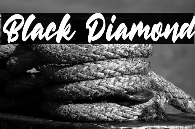 Black Diamond Font examples