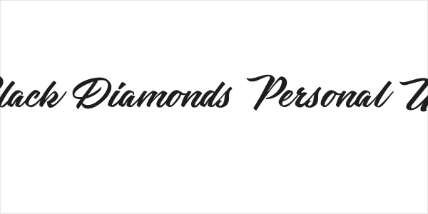Black Diamonds Personal Use Logo