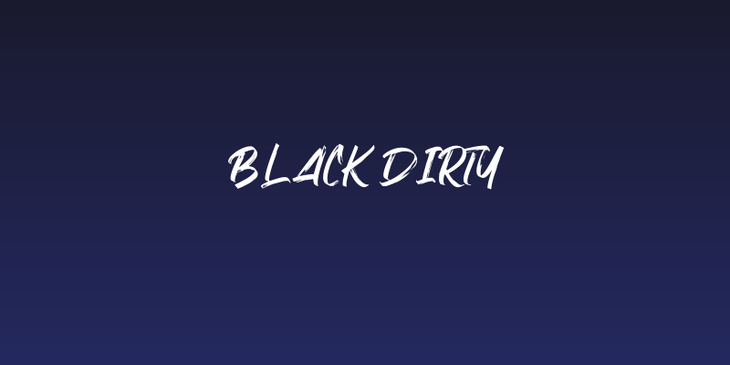 Black Dirty Social Header