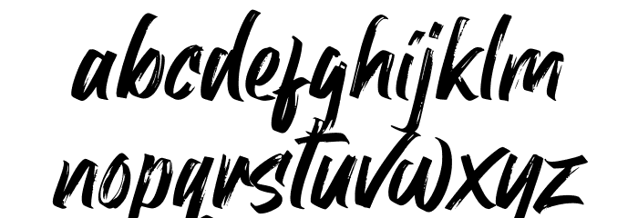 Black Dirty Font LOWERCASE