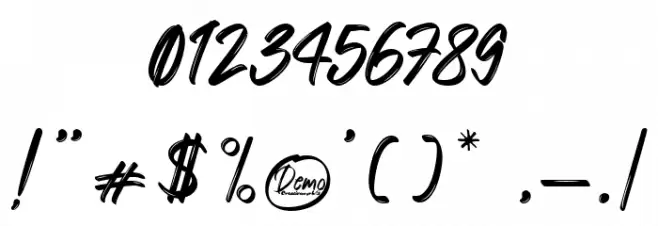 Black Eagle Font OTHER CHARS