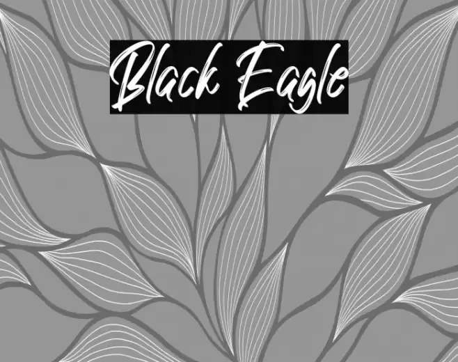 Black Eagle Font examples