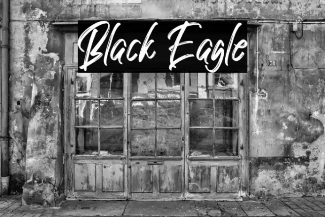 Black Eagle Font examples
