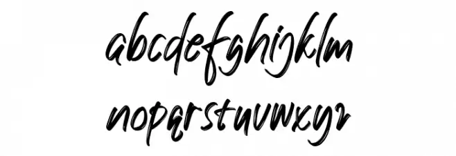 Black Eagle Caratteri MINUSCOLO