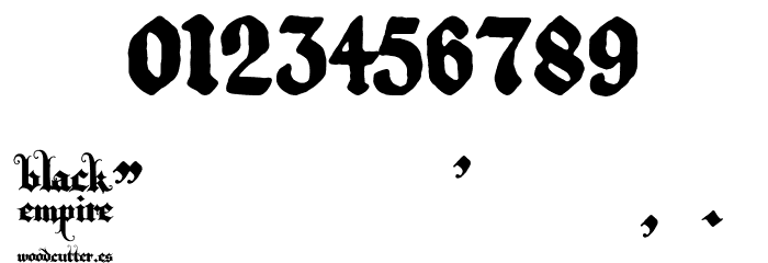 Black Empire Font OTHER CHARS