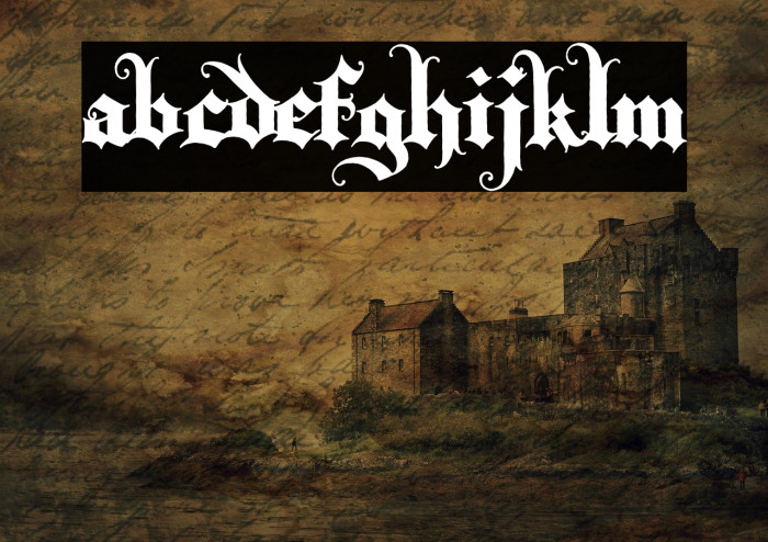 Black Empire Font examples