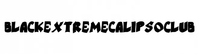Black Extreme Calipso Club  Free Fonts Download