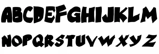 Black Extreme Calipso Club Font LOWERCASE