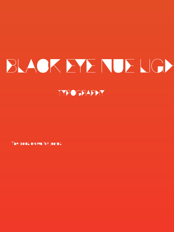 Black Eye Nue Light Poster