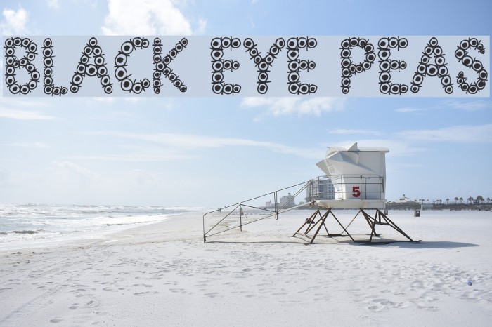 Black Eye Peas Font examples