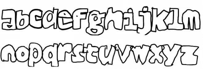 Black Fario خط أحرف صغيرة