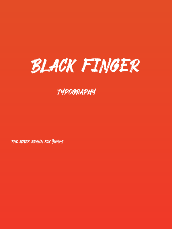 Black Finger Poster