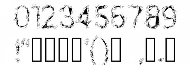 Black Fire Font OTHER CHARS
