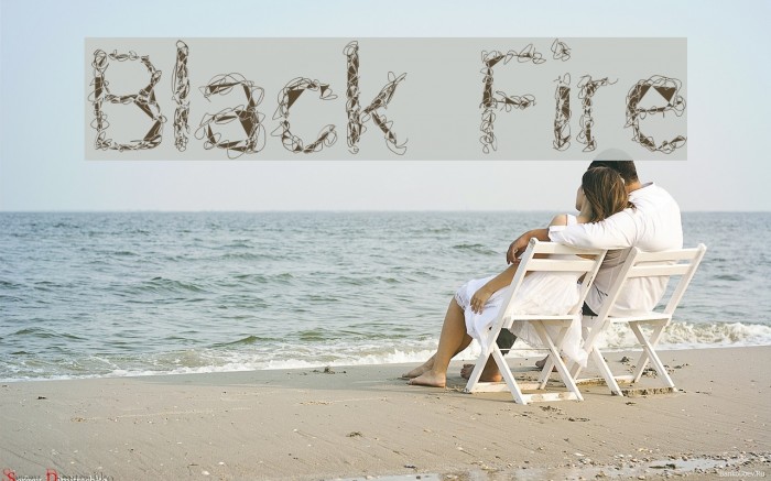 Black Fire Font examples