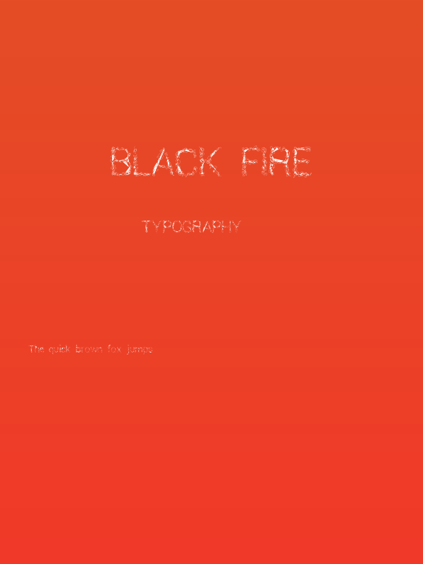 Black Fire Poster
