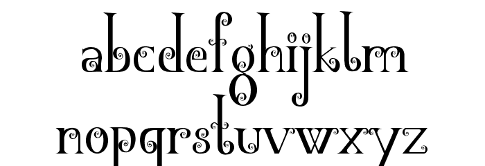 Black Flowers Blossom Font LOWERCASE