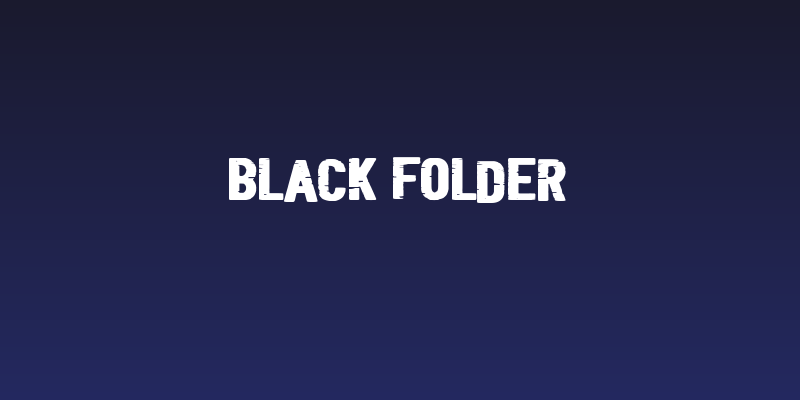 Black Folder Social Header