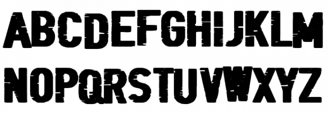 Black Folder Font LOWERCASE