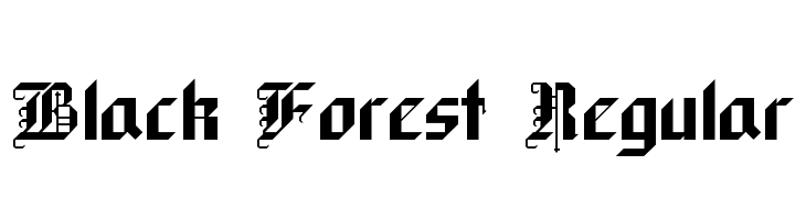 Black Forest Regular  les polices de caractères gratuit tlcharger