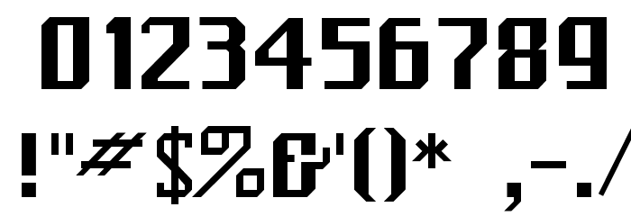 Black Forest Regular Font OTHER CHARS