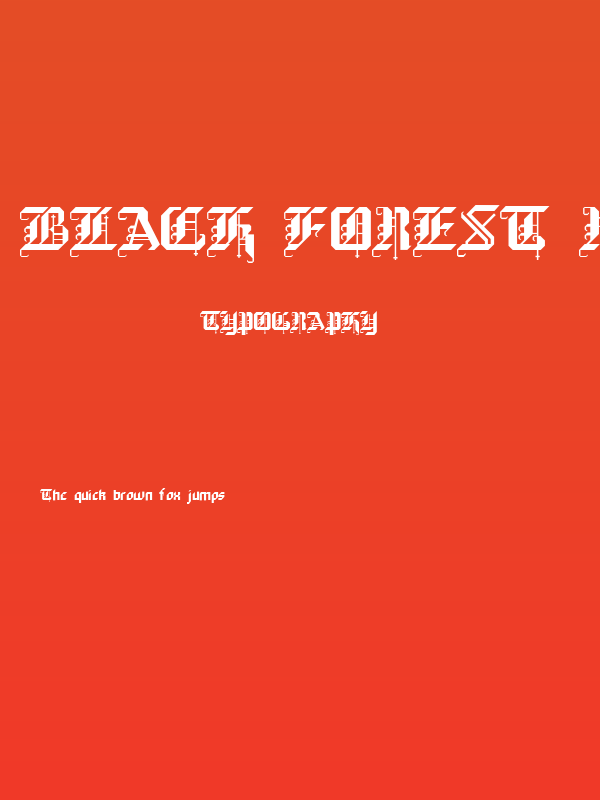 Black Forest Regular Poster