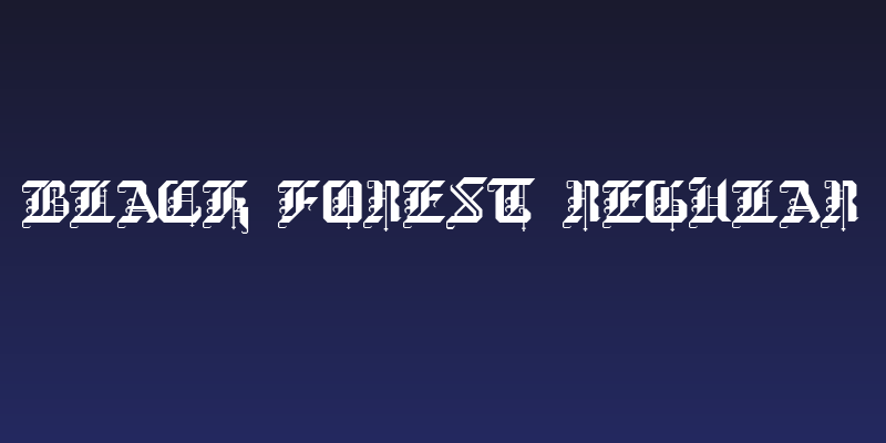 Black Forest Regular Social Header