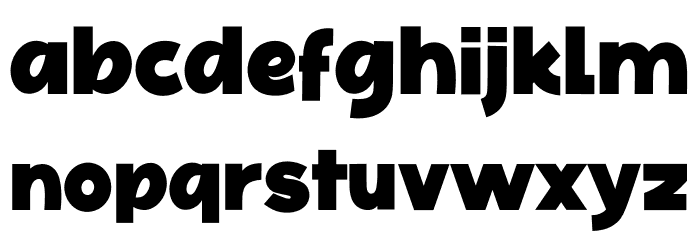 Black Foroth Personal Use Font LOWERCASE