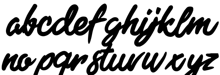 Black Freeday Font LOWERCASE