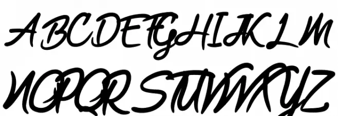 Black Freeday Schriftart Groß