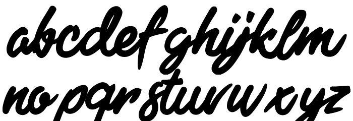 Black Freeday Font LOWERCASE