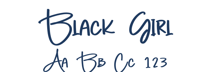 Black Girl Font Preview
