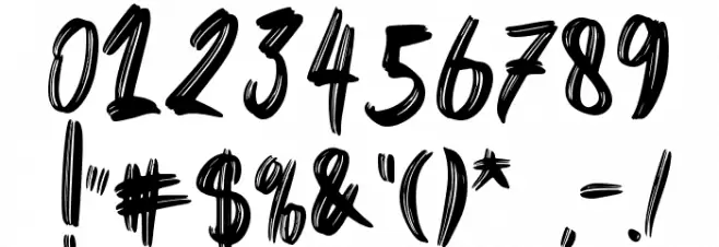 Black Gladiator - Personal Use Font OTHER CHARS